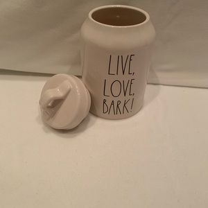 Rae Dunn MED Dog Treat Canister NWT.